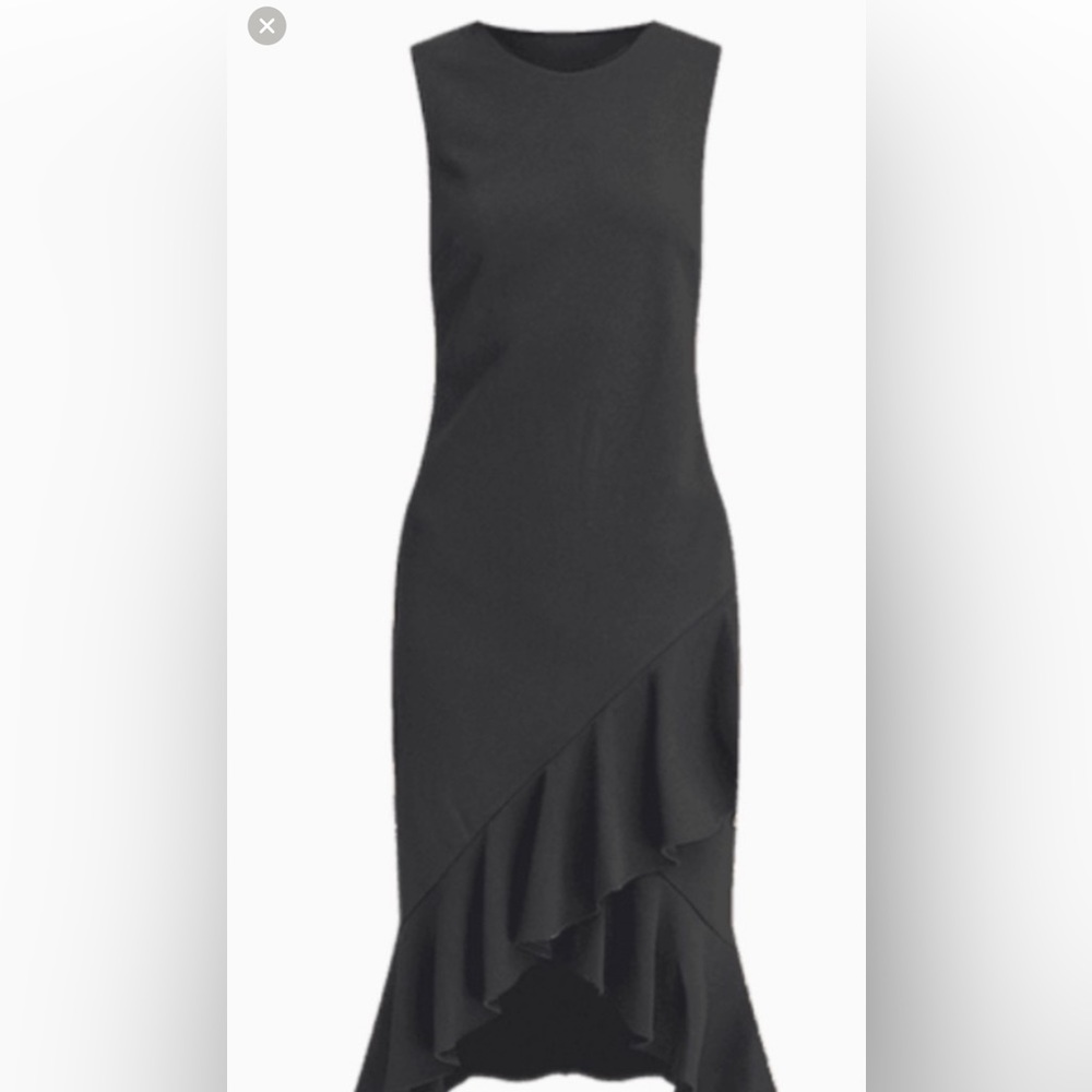 Calvin Klein Fishtail hemmed sleeveless dress
